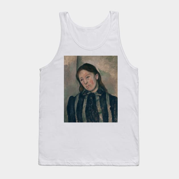 Portrait of Madame Cezanne by Paul Cezanne Tank Top by Classic Art Stall